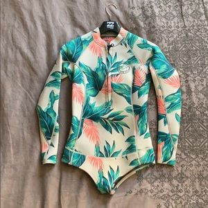 Billabong Salty Daze Spring Wetsuit Tropical Print